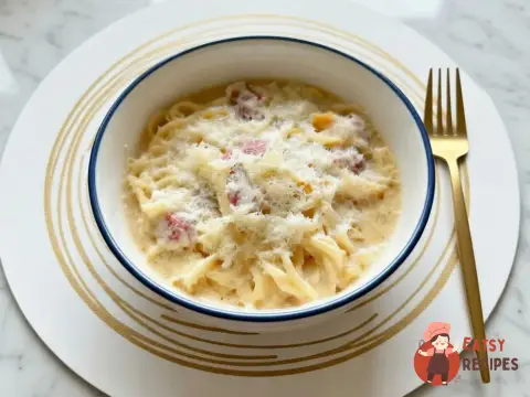 Карбонара з беконом і вершками