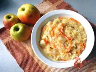 Пісний куліш з квашеною капустою