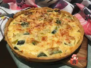 Кіш на пісочному тісті