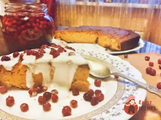 Осінній пиріг із нутового борошна