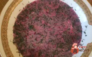 Литовський Кефірний Суп Із Буряком