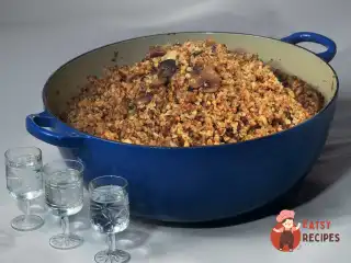 Гречана каша з білими грибами та пармезаном