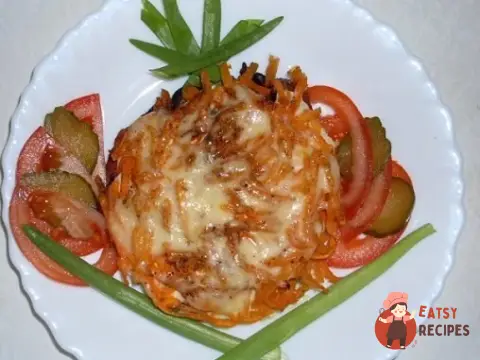 Відбивні з корейською морквою