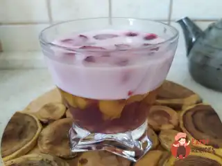 Двошарове желе з фруктами