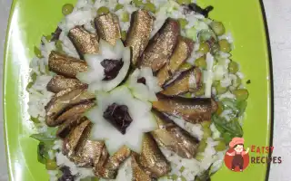 Салат З Рисом Та Шпротами
