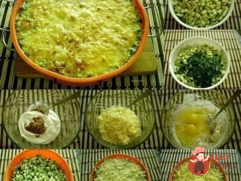 Кабачки, запечені із сиром