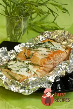 Запечений лосось з естрагоном