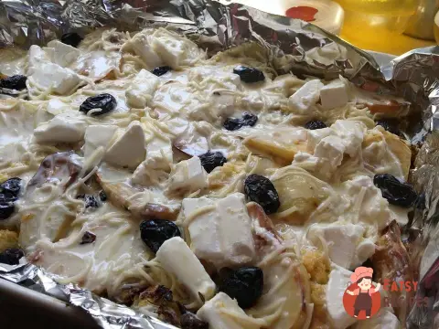 Картопляна запіканка з капустою та грибами