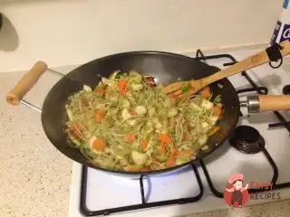 Овочі з креветками по-китайськи