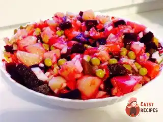 Вінегрет з квашеною капустою та буряком
