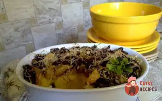 Запіканка З Картоплі З Куркою Та Квасолею