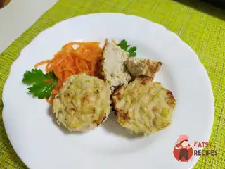 Маффіни в духовці з м'ясом і кабачком