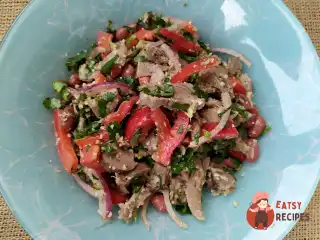 Салат «Тбілісі» з відвареним язиком