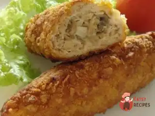 Рибні зрази з грибною начинкою