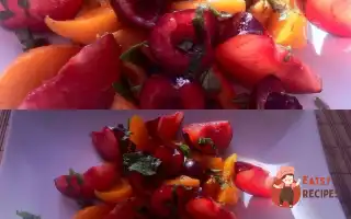 Легкий Салат З Абрикосом, Черешнею Та Сливою