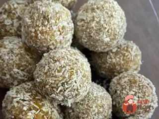 Цукерки з кураги, волоських горіхів та кокосової стружки