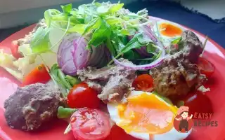 Теплий Салат З Курячою Печінкою Та Руколою