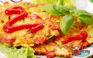 Пікантний Омлет З Перцем, Сиром Грюєр Та Цибульним Соусом