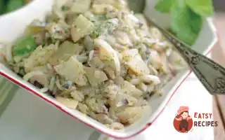 Картопляний Салат З Тюлькою Або Квашеною Капустою