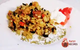 Плов З Диким Рисом Та Морськими Гадами