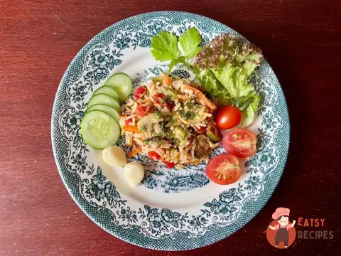 Рис, тушкований з осінніми овочами