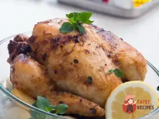 Смажена курка з лимонами та фенхелем