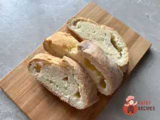 Творожний рулет з лимонним курдом