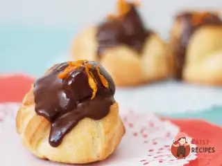 Профітролі з апельсиновим заварним кремом