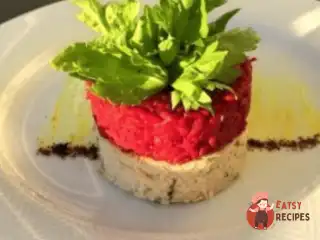 Бурякове різотто з курячим суфле