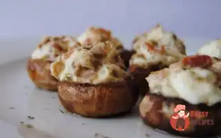 Печериці Фаршировані Беконом Під Сирною Скоринкою