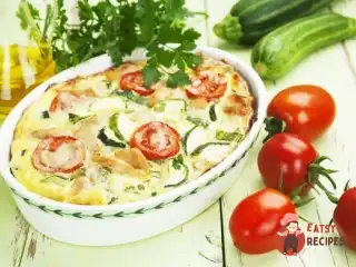 Запіканка з кабачків та помідорів