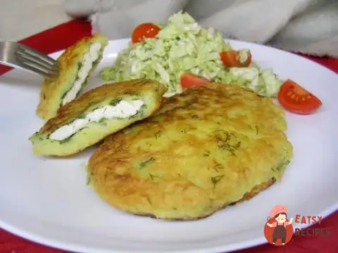 Драники з начинкою з курки