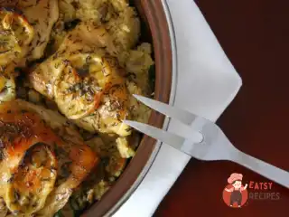 Курка на грилі з перченим кускусом
