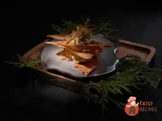 Персиковий мильфей з фундуком