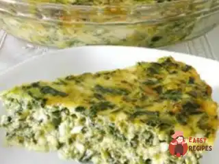 Сирна запіканка з сиром та зеленню