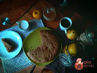 Вівсяний пиріг з яблучним шаром
