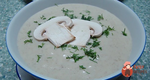 Картопляний суп-пюре з грибами печерицями