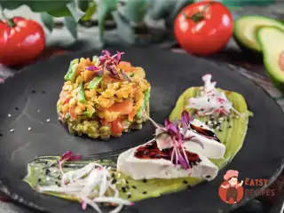 Салат із сочевиці з тофу та майонезом із квасолі