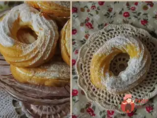 Кільця заварні з сирним кремом
