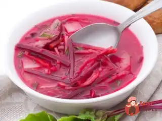 Швидкий пісний борщ із кропом