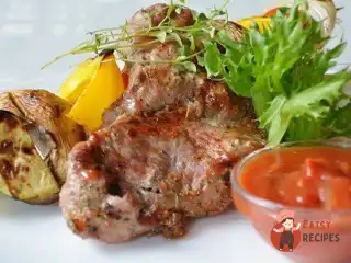 Шийний карбонад в азіатському маринаді на грилі