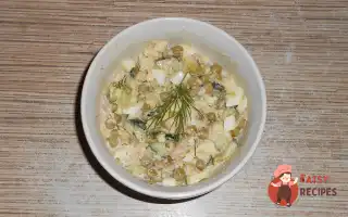 Салат Із Зеленим Горохом Та Куркою