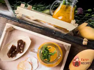 Зелений айс-ті з манго, тархуном та маракуєю