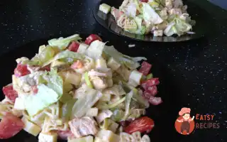 Салат "Цезар" З Макаронами.