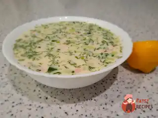 Окрошка на майонезі з лимонним соком