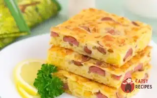 Пиріг З Сиром Та Сосисками