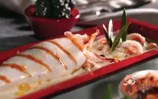 Кальмар, Фарширований Оливками, Кедровими Горішками Та Крабовим М'яСом