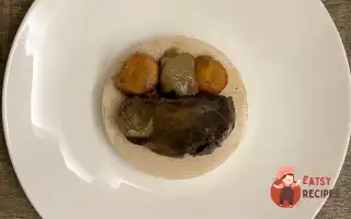 Полента з печінкою індички та овочами