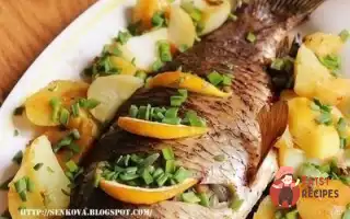 Запечений Короп Із Грибами