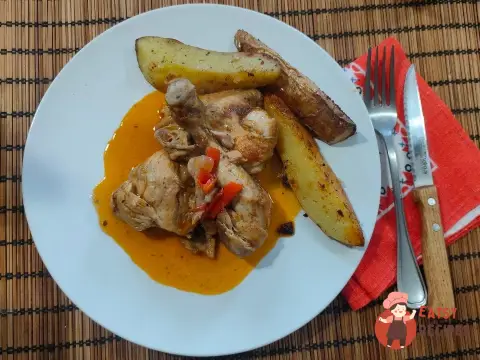 Чахохбілі з курки з болгарським перцем